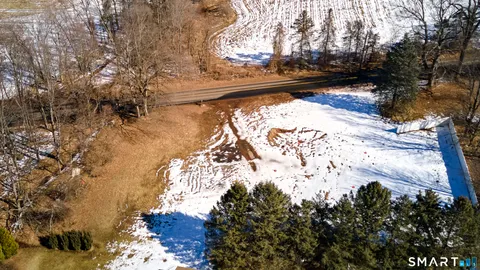 a view of side of water with large trees