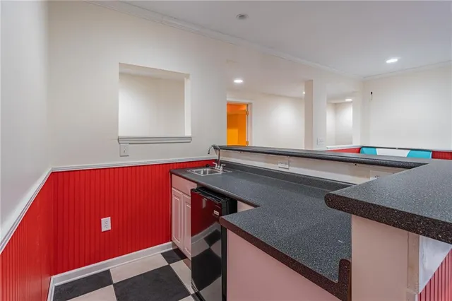 a room with gym equipment