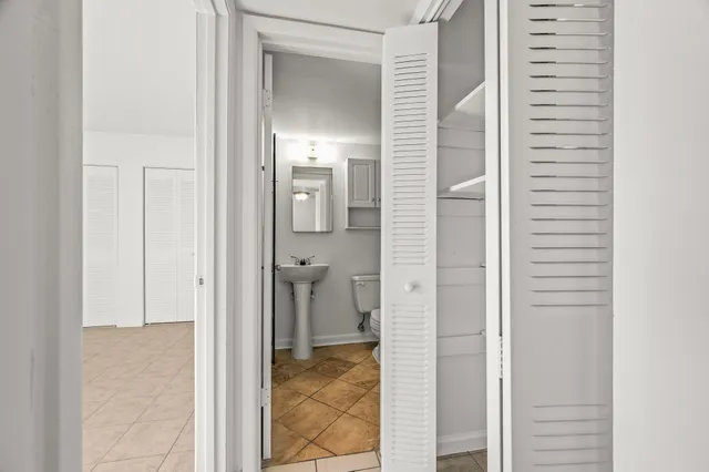 a view of an empty room