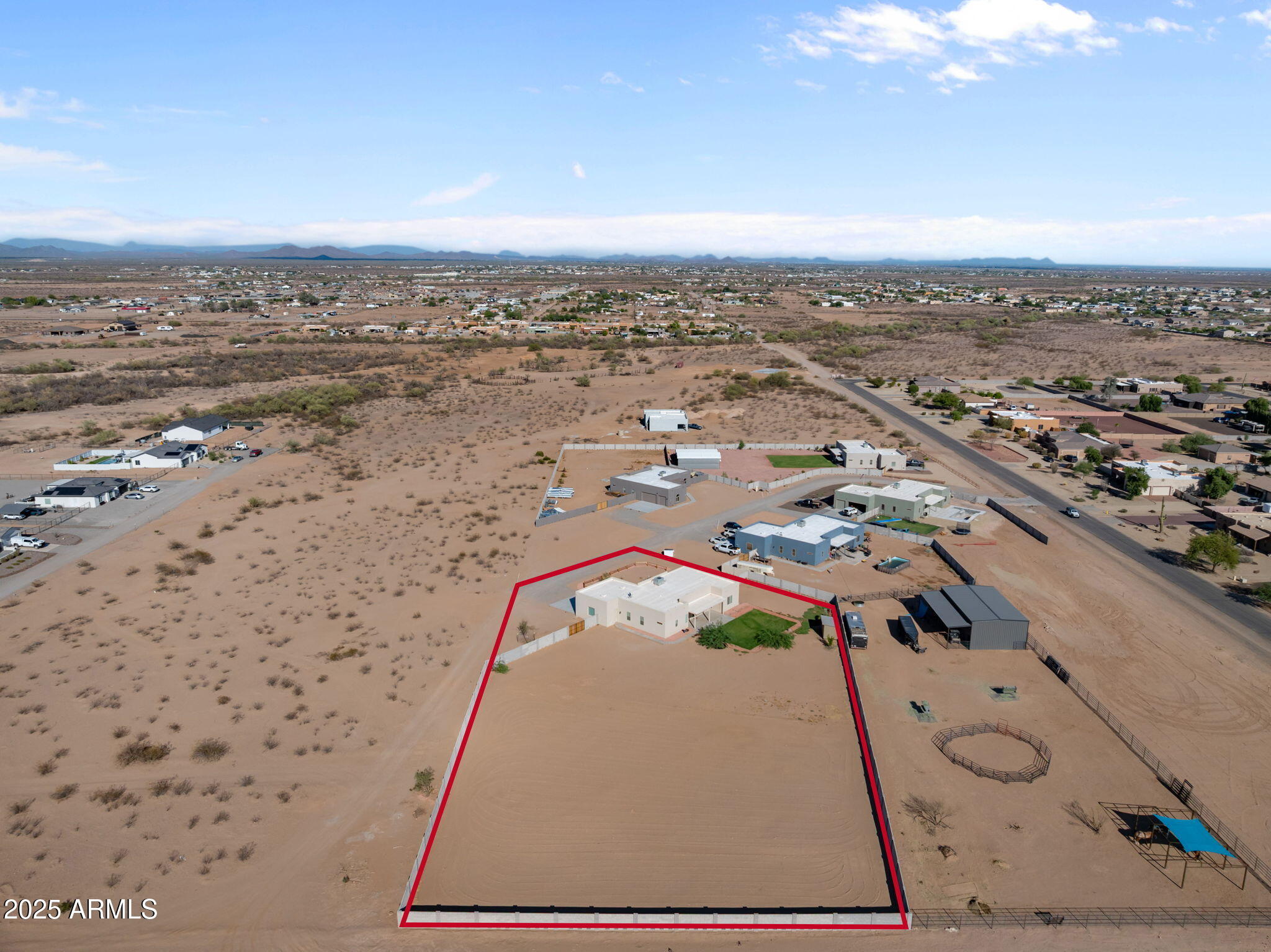 23012 Peak View Road Wittmann, AZ 85361 - Photo 6 of 44 an aerial view of a city