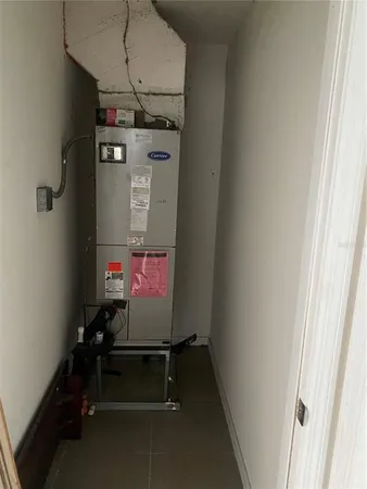 a room with storage and utility