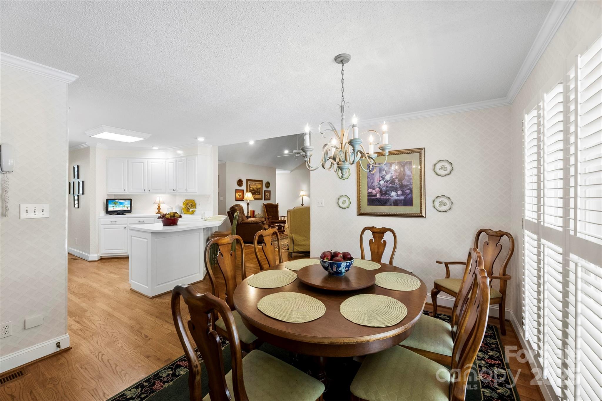 600 Queens Road Cherryville, NC 28021 - Photo 13 of 45 a view of a dining room with furniture window and wooden floor