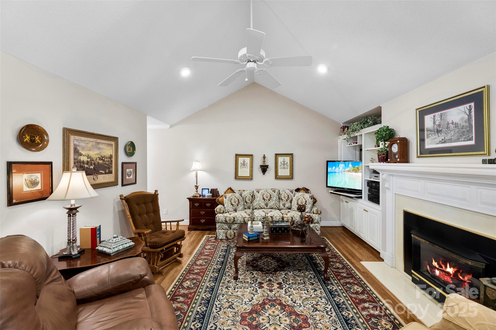 600 Queens Road Cherryville, NC 28021 - Photo 18 of 45 a living room with furniture and a fireplace
