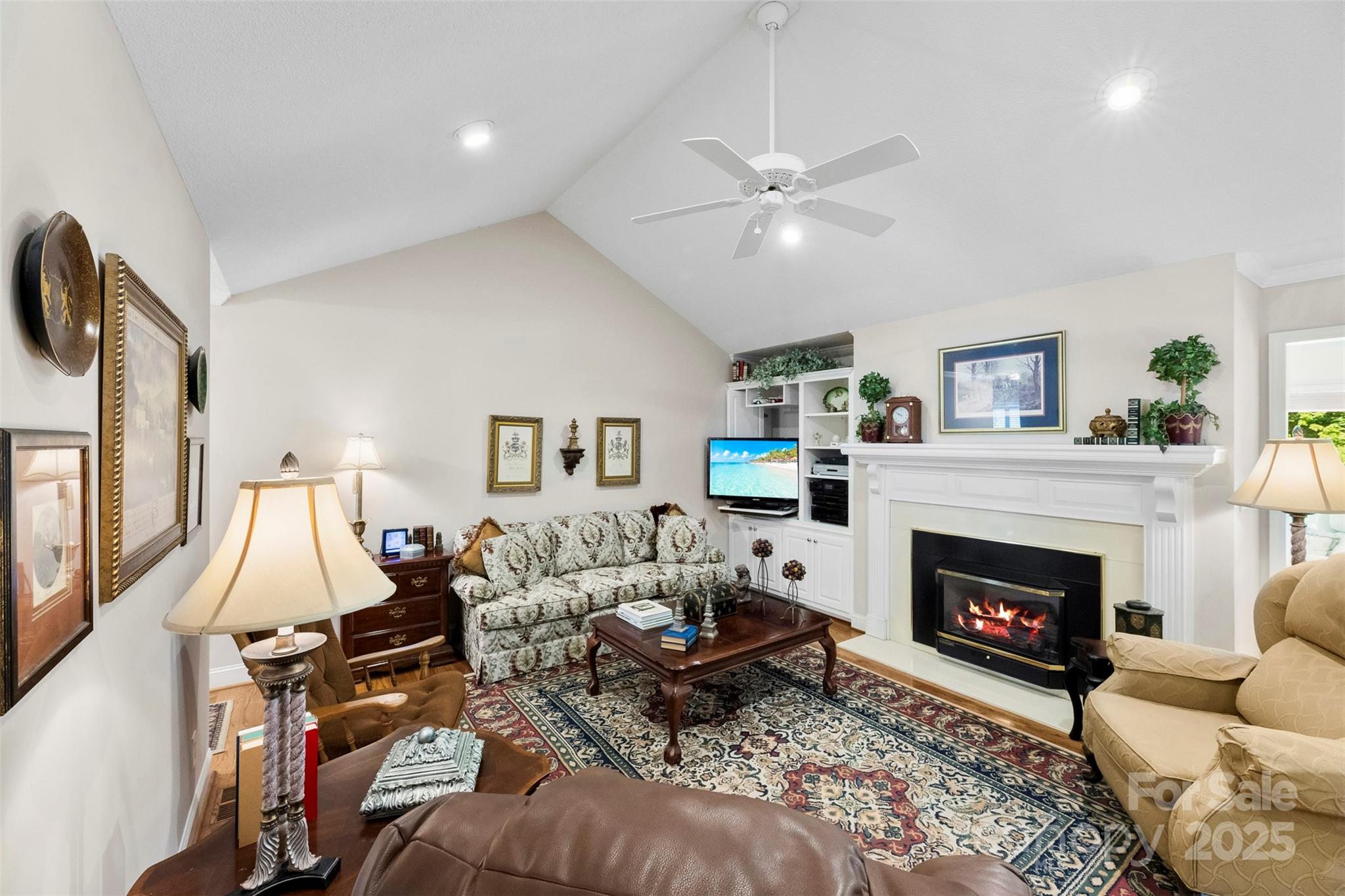 600 Queens Road Cherryville, NC 28021 - Photo 19 of 45 a living room with furniture and a fireplace