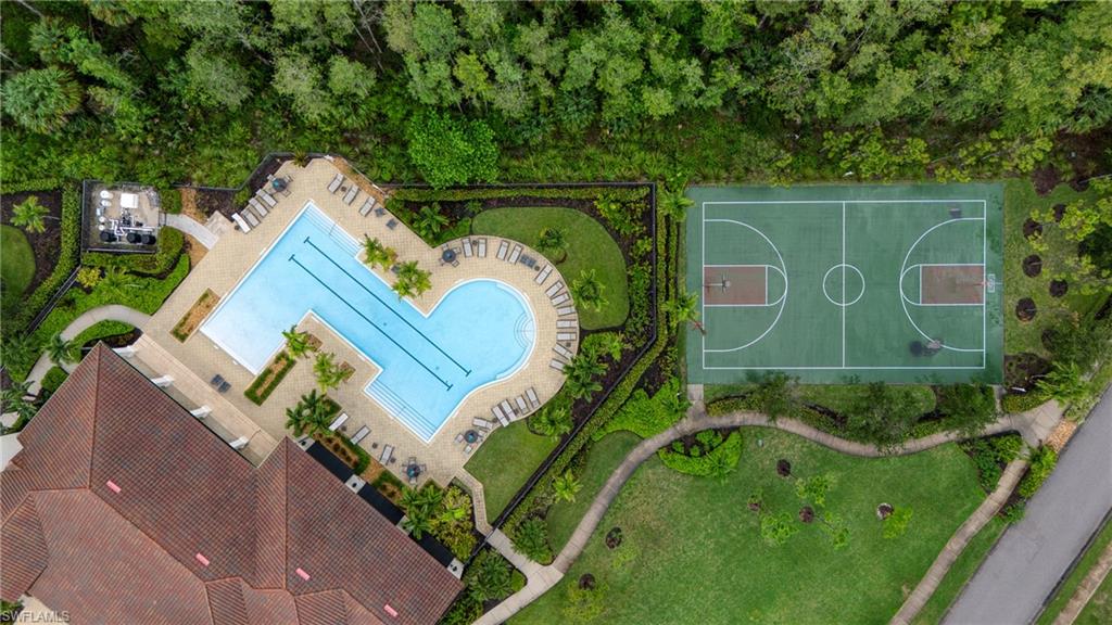 4228 Raffia Palm Circle Naples, FL 34119 - Photo 38 of 50 Bird's eye view of a pool area