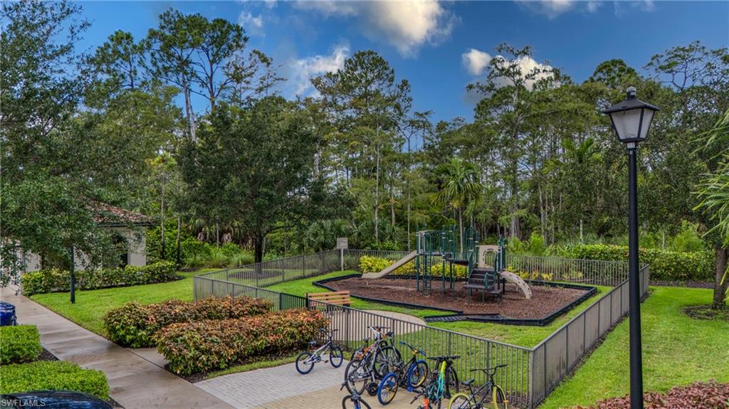 4228 Raffia Palm Circle Naples, FL 34119 - Photo 45 of 50 Community jungle gym featuring view of wooded area