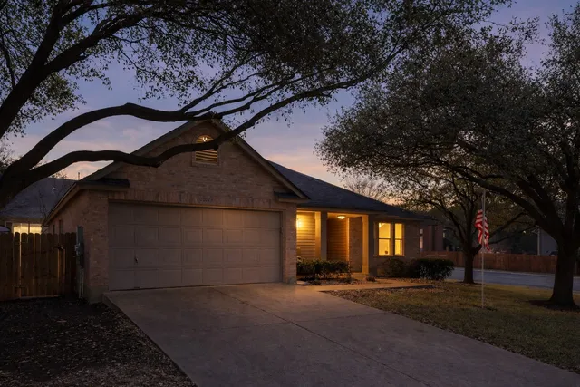a house with trees in front of it
