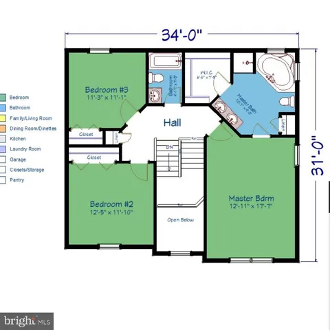 a view of staircase with railing and a window