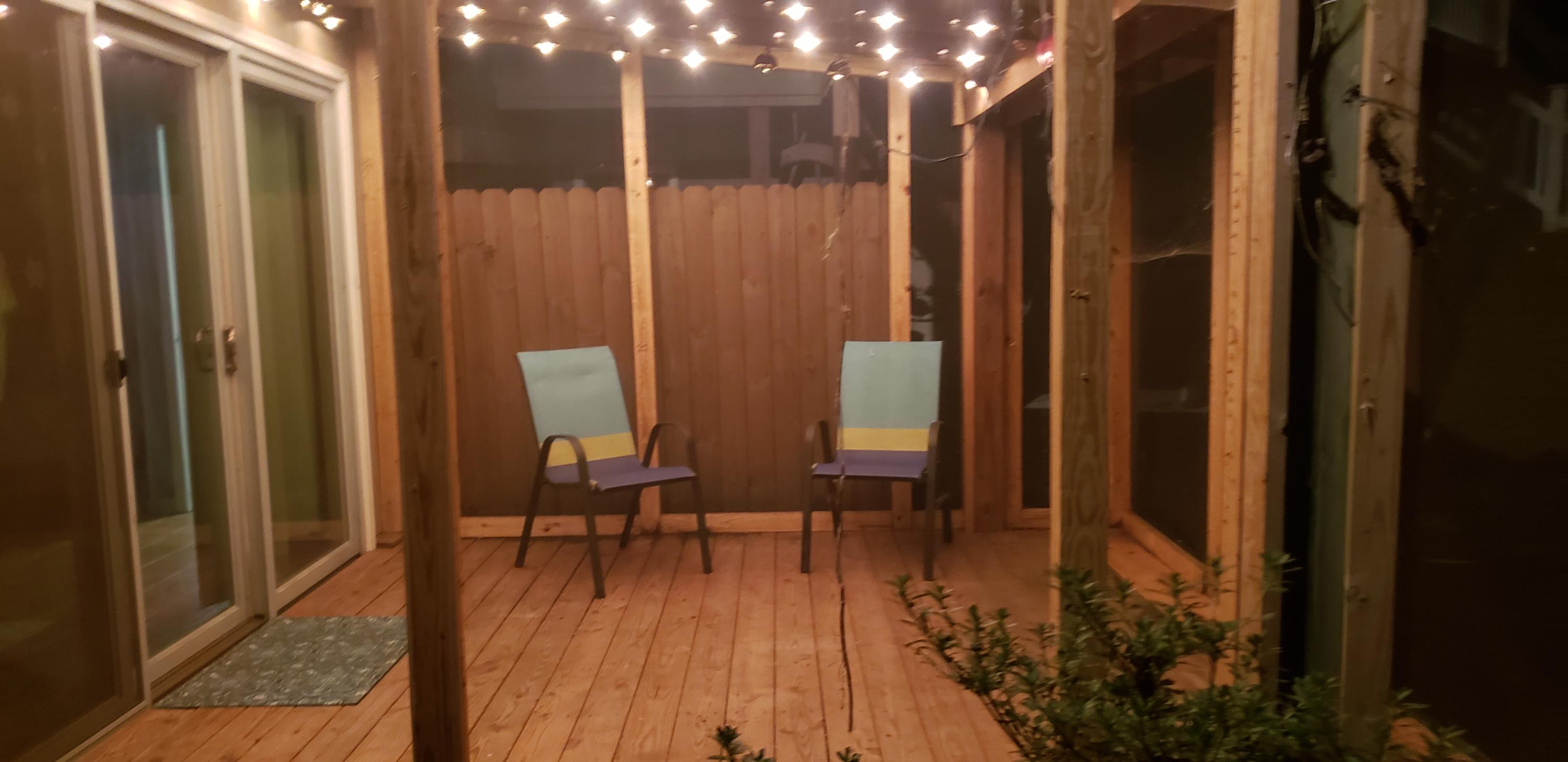1317 Chandler Road Goodview, VA 24095 - Photo 24 of 29 a view of balcony with outdoor seating and wooden floor