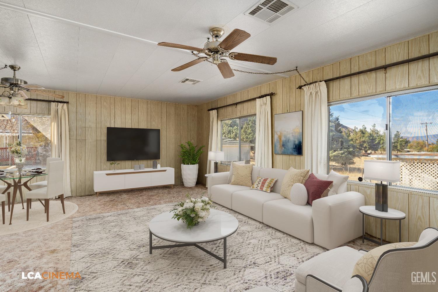 Undisclosed Address Onyx, CA 93255 - Photo 4 of 33 a living room with furniture and a flat screen tv