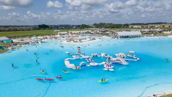 a view of a lake with a room