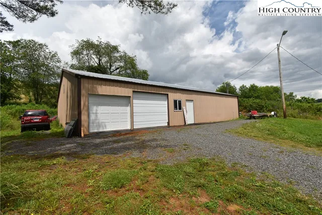 a car and bike in garage