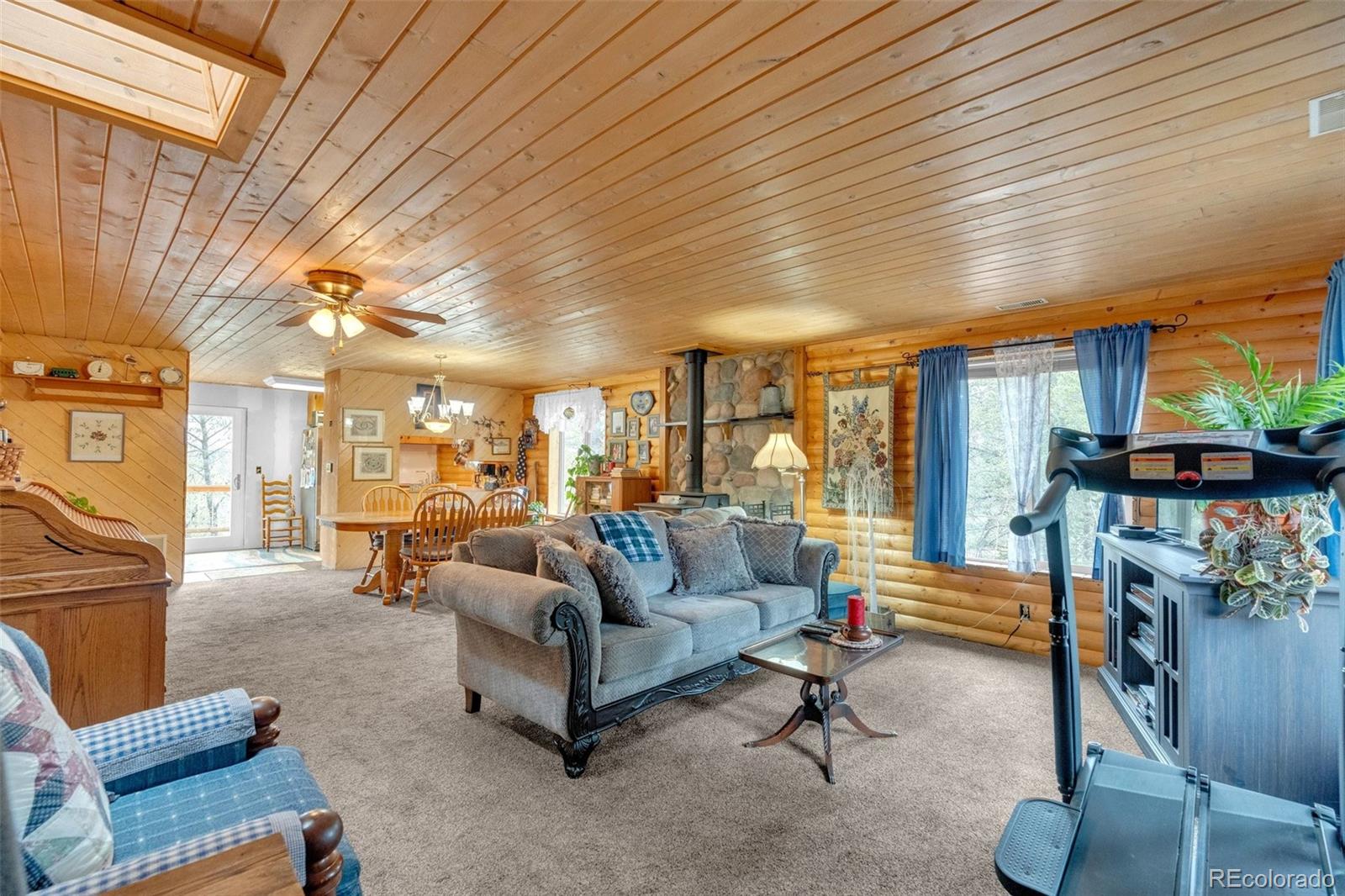 847 Timber Ridge Road Divide, CO 80814 - Photo 5 of 41 a living room with furniture and a flat screen tv