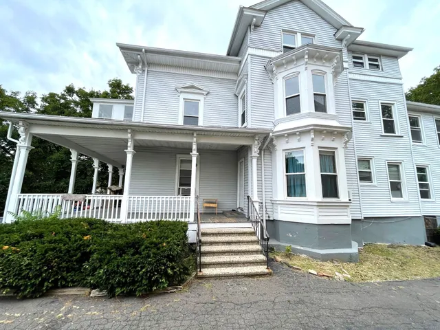 front view of a house with a porch