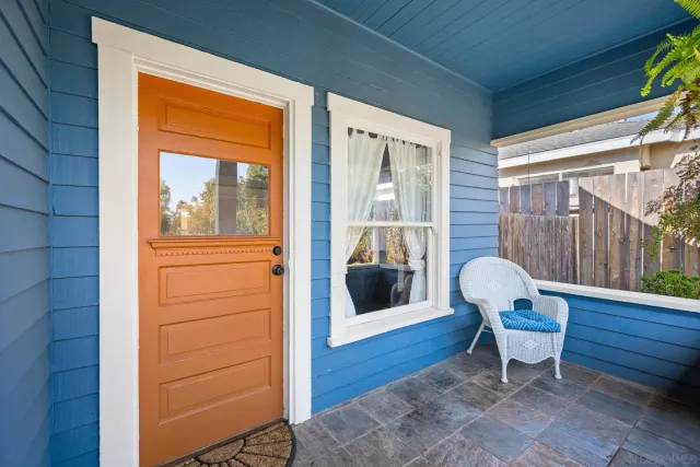 a outdoor space view with a sitting space