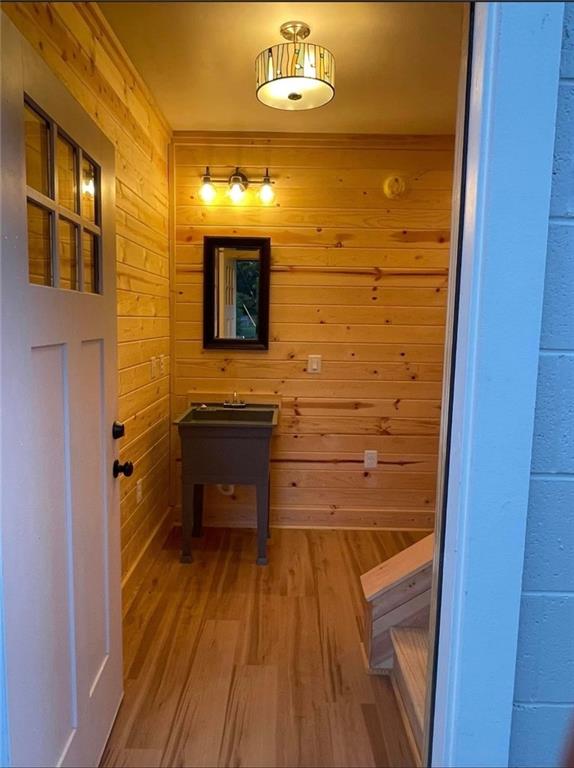 4729 Willie Robinson Road Gainesville, GA 30506 - Photo 15 of 18 a bathroom with a sink and a mirror