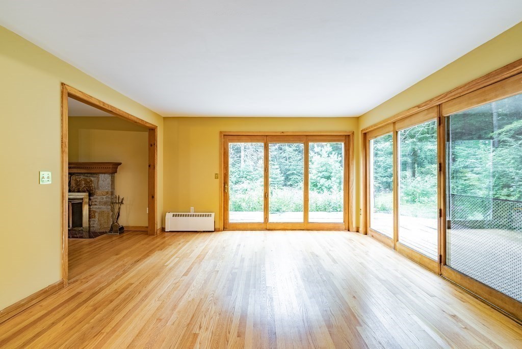 218 N Road Westhampton, MA 01027 - Photo 9 of 42 a view of an empty room with glass door