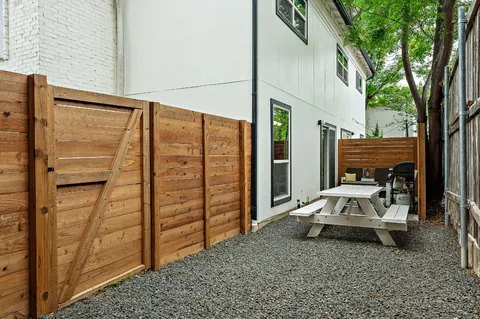 a house view with a backyard space