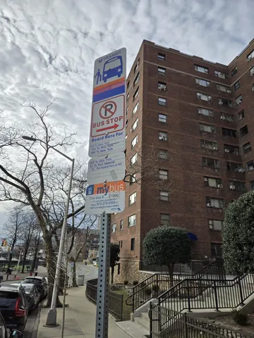 a front view of a building