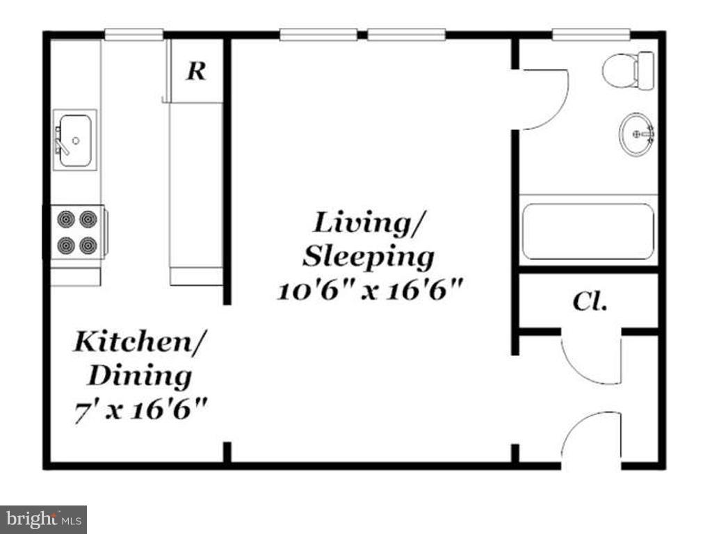 1954 Columbia Road Northwest, Unit 207 Washington, DC 20009 - Photo 25 of 25 Floorplan