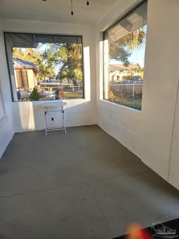 a view of a large window with an outdoor space