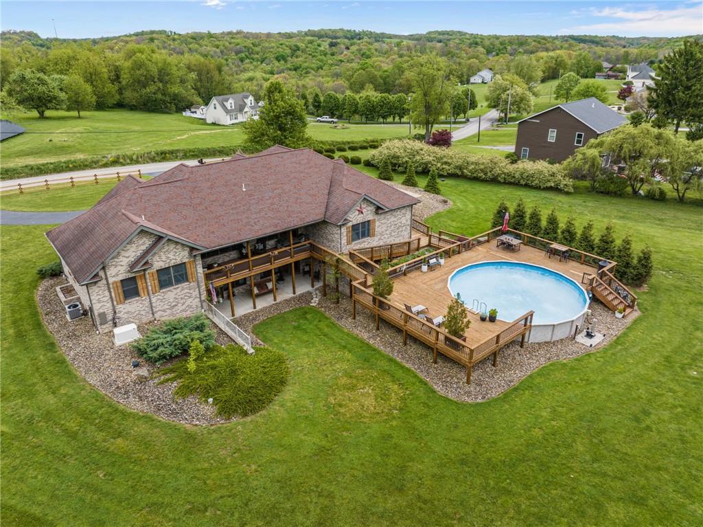 764 Old Millcreek Road Hookstown, PA 15050 - Photo 48 of 48 an aerial view of a house with outdoor space and street view