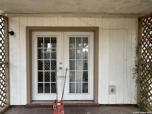 a view of front door