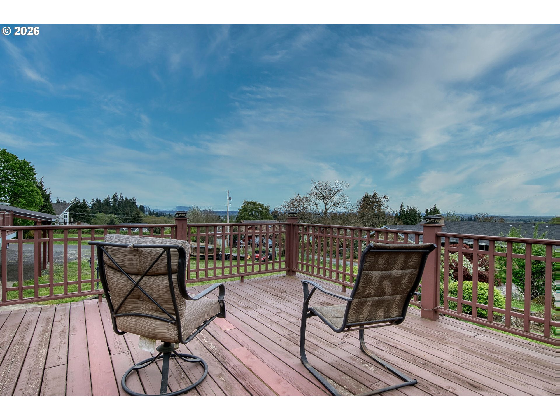 35432 Spence Street St. Helens, OR 97051 - Photo 35 of 48 a view of a roof deck with wooden floor and seating space