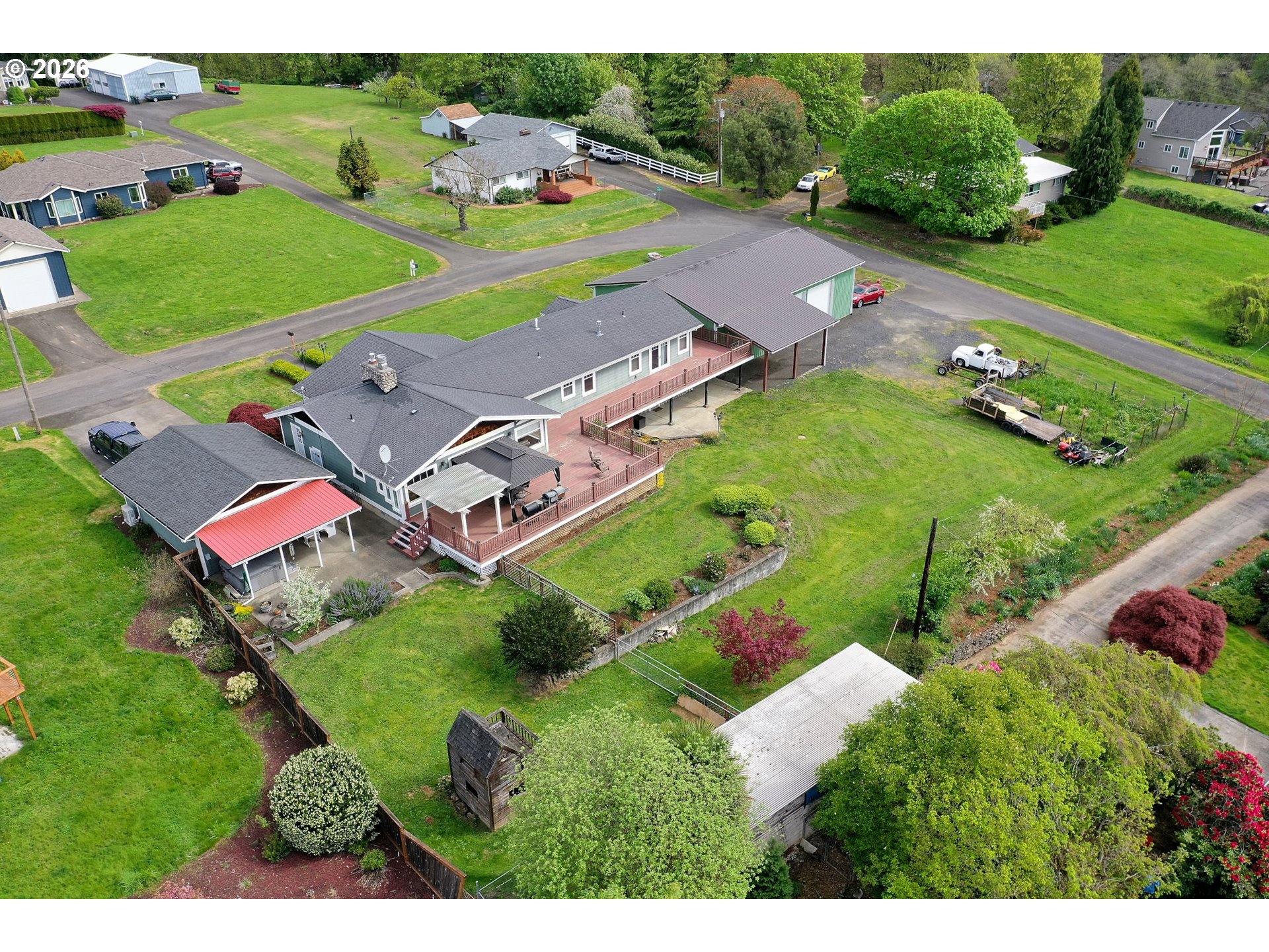 35432 Spence Street St. Helens, OR 97051 - Photo 44 of 48 an aerial view of a house with a garden