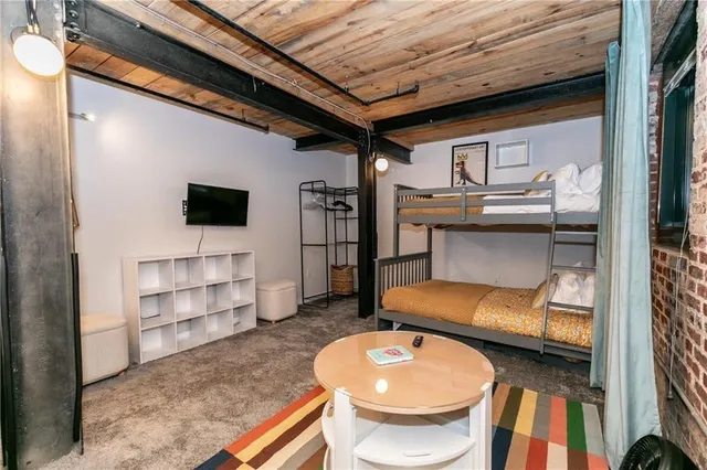 a view of sitting area in bathroom