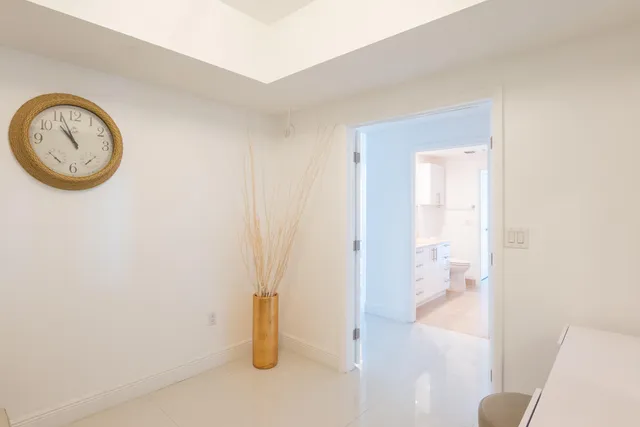 a view of a livingroom with wooden floor