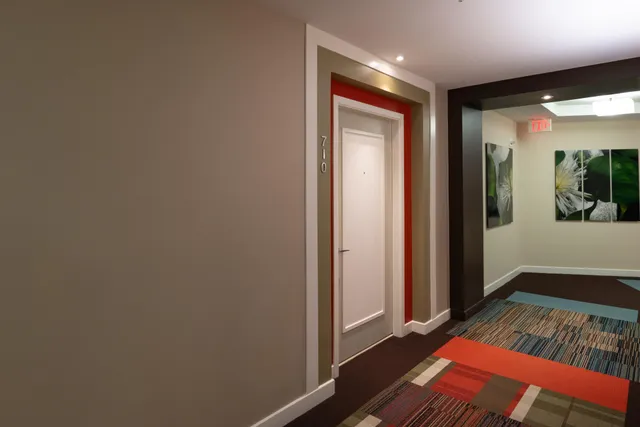 a view of an empty room and window