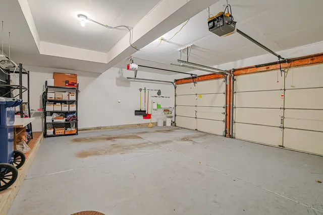 a view of a garage room