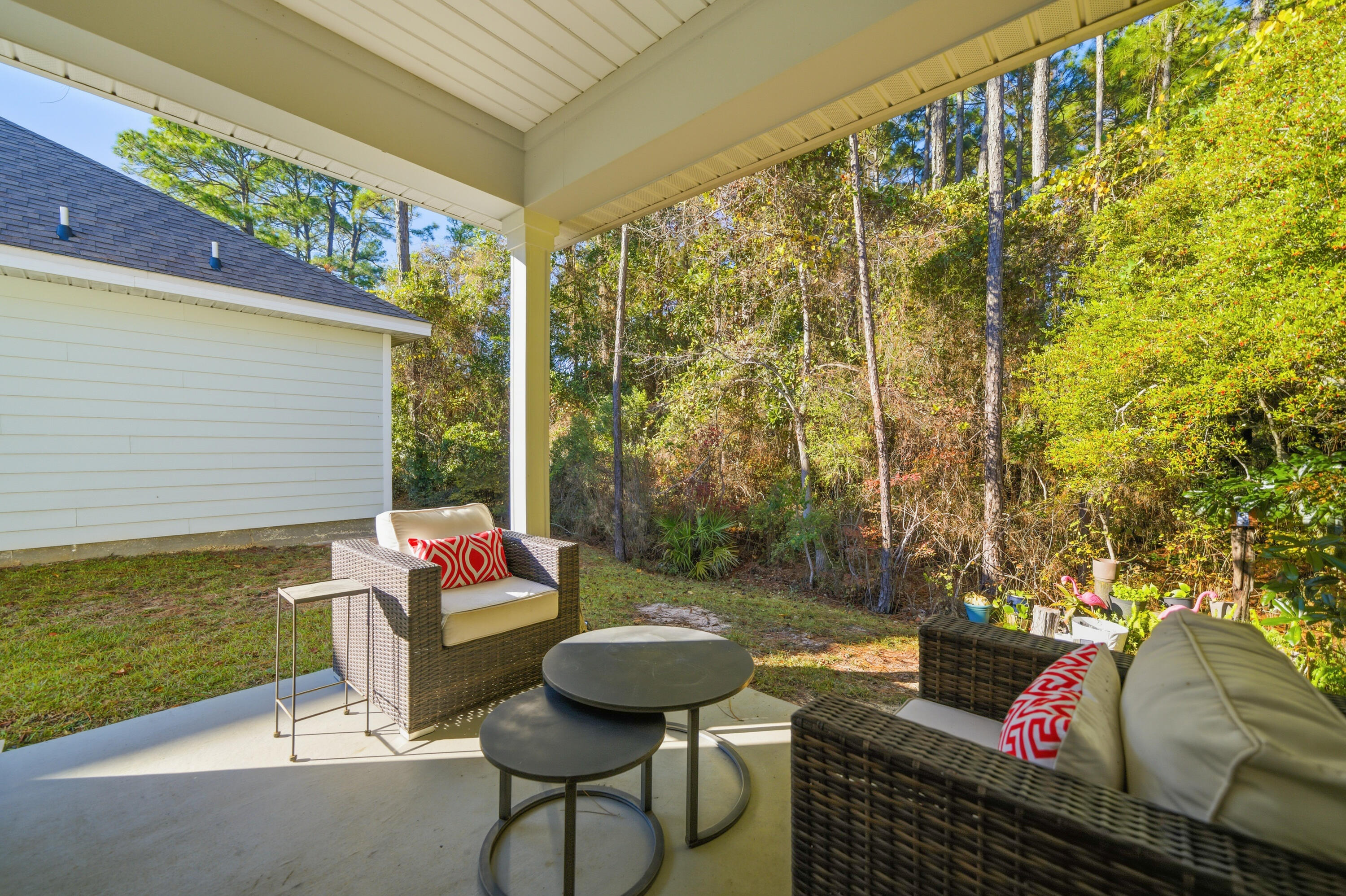 191 Southern Pnes Road Santa Rosa Beach, FL 32459 - Photo 45 of 46 a outdoor living space with furniture and garden view