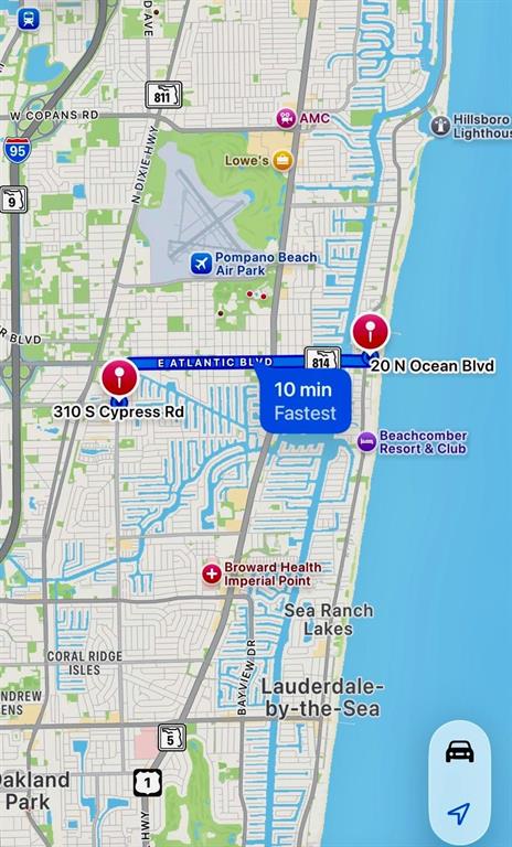 310 South Cypress Road, Unit 701 Pompano Beach, FL 33060 - Photo 33 of 34 Beach less than 10 min. away