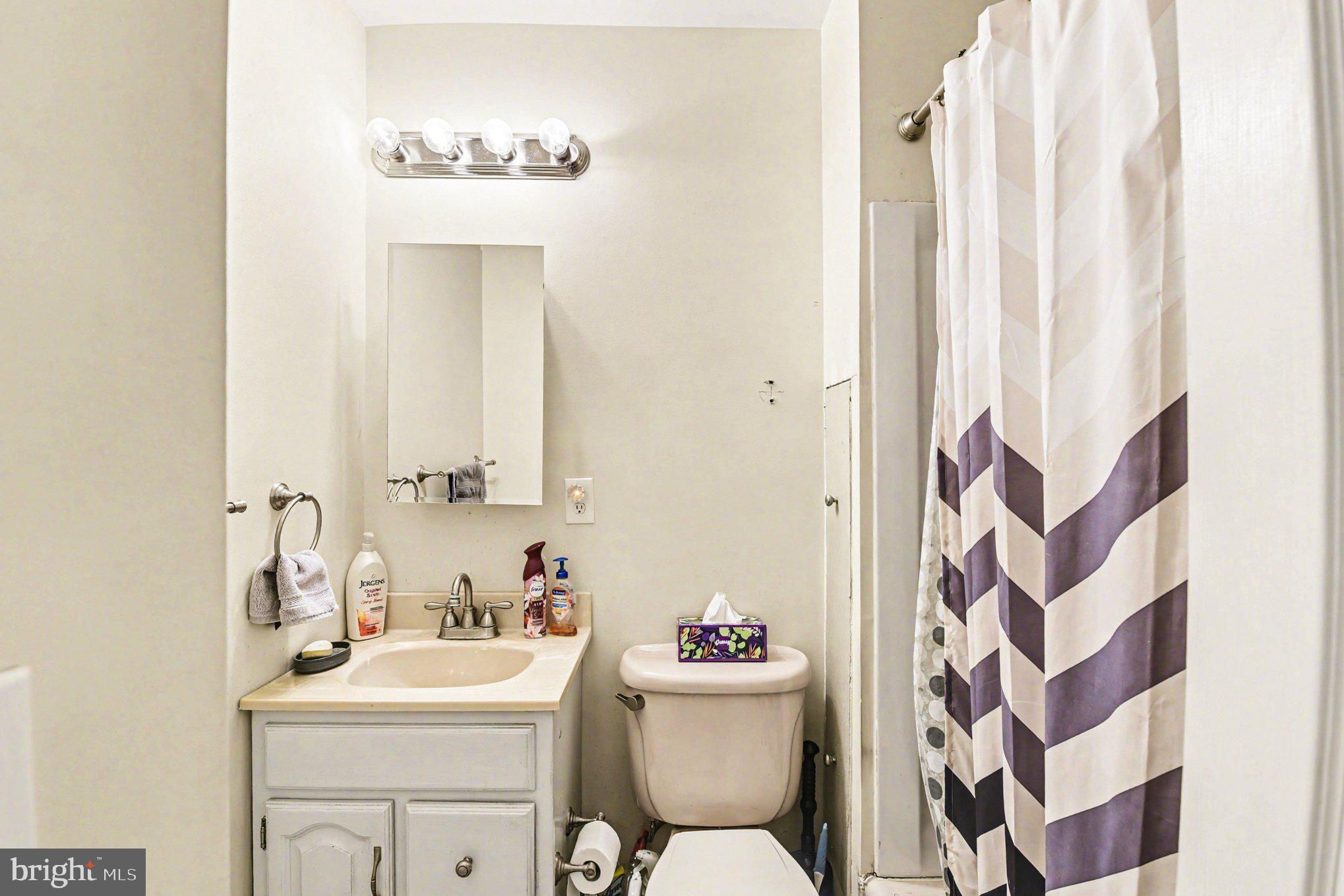 677 Dr Miller Road North East, MD 21901 - Photo 15 of 28 a bathroom with a sink and mirror with toilet