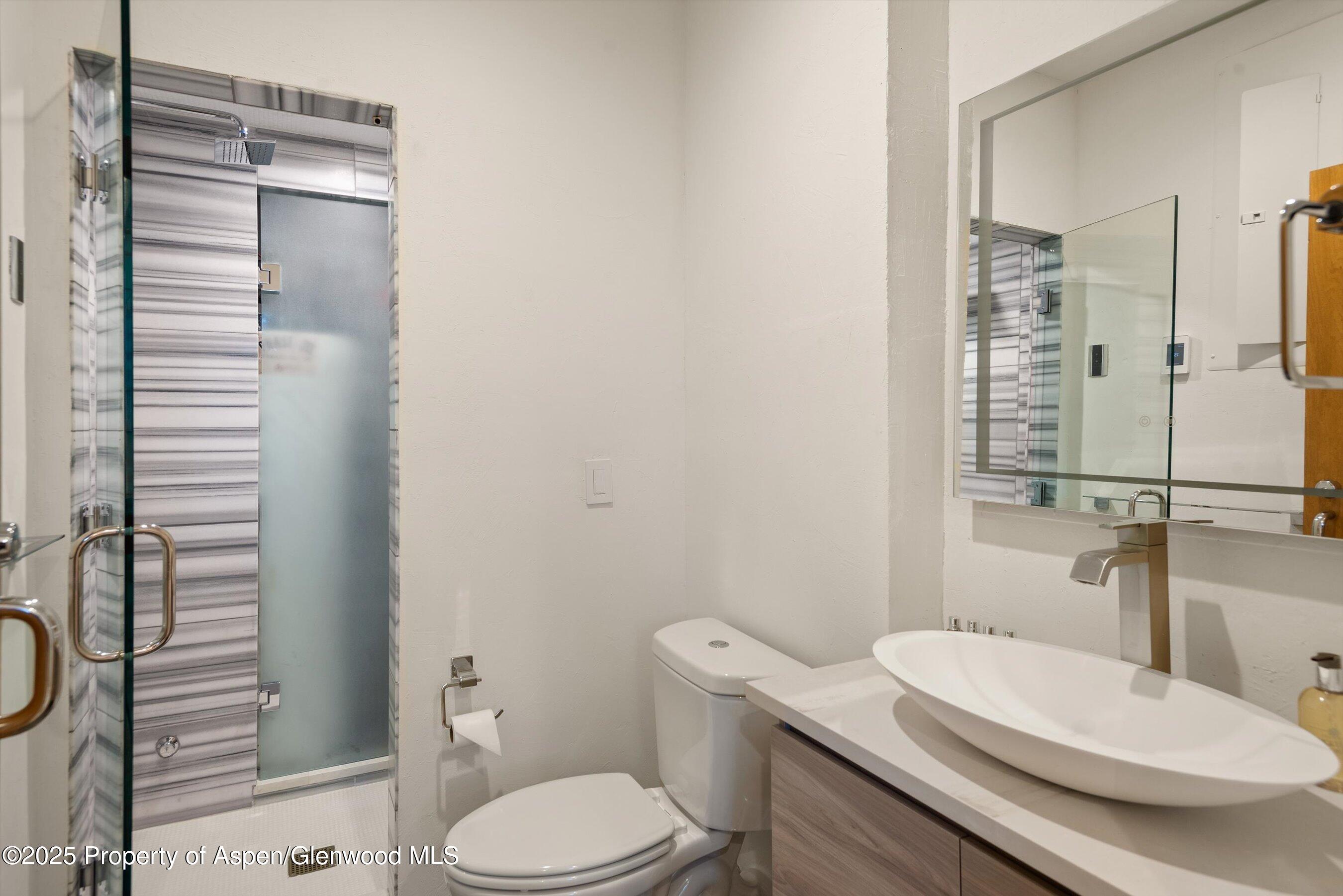 699 Eppley Drive Aspen, CO 81612 - Photo 34 of 45 a white toilet sitting next to a bathroom sink