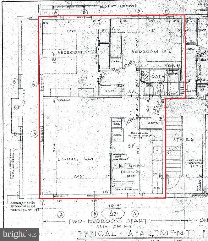 27 Wallingford Avenue, Unit B3 Wallingford, PA 19086 - Photo 12 of 12 Two-bedroom apartment floor plan layout.