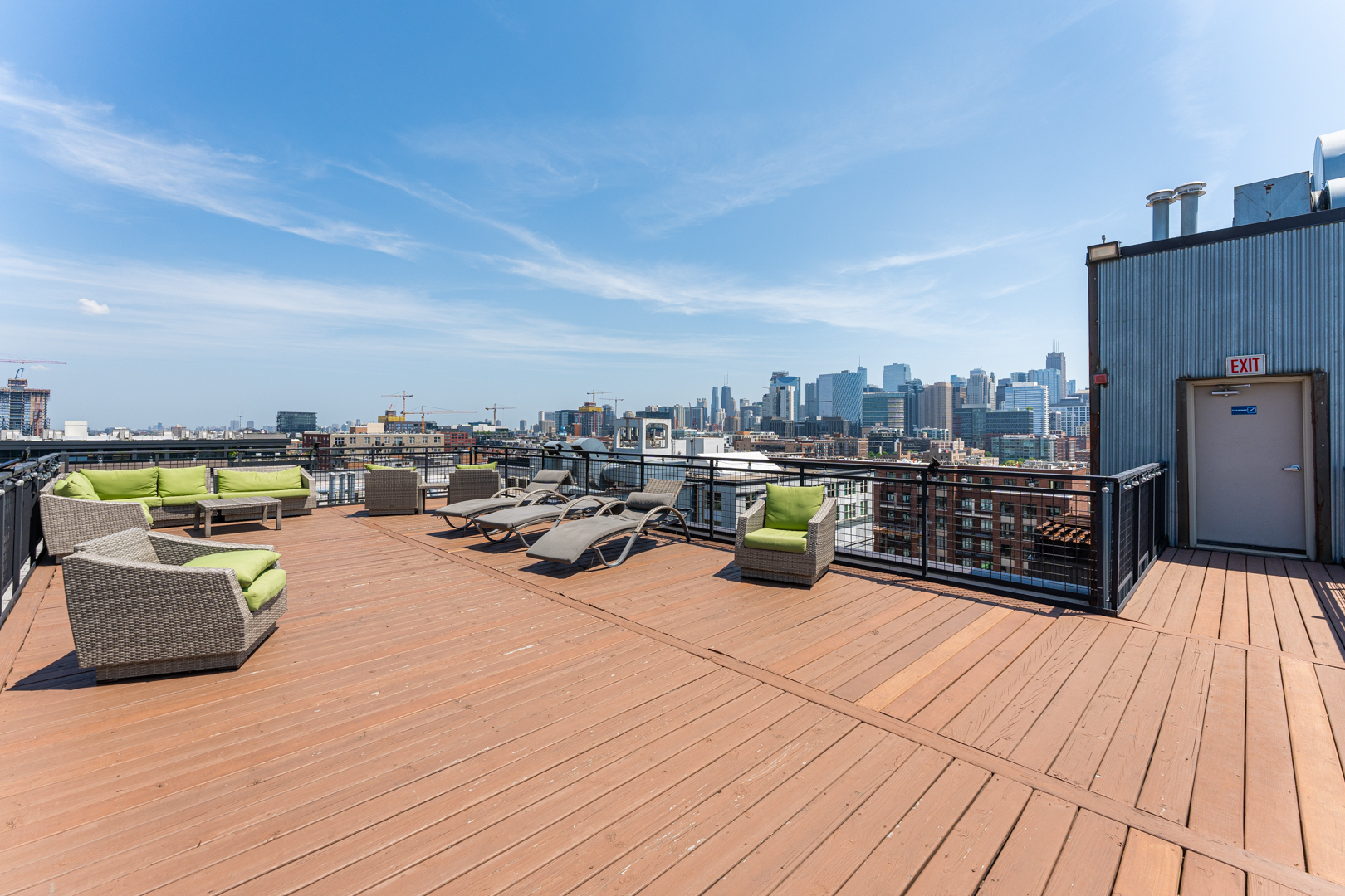 1224 West Van Buren Street, Unit 810 Chicago, IL 60607 - Photo 27 of 28 a view of a terrace with seating space