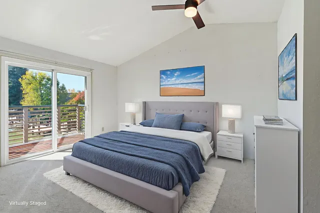 a view of balcony with furniture