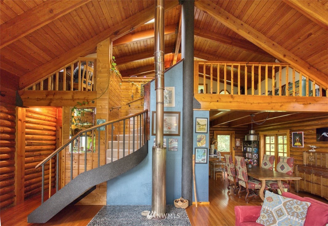 2707 Dabob Road Quilcene, WA 98376 - Photo 6 of 36 a view of balcony with staircase