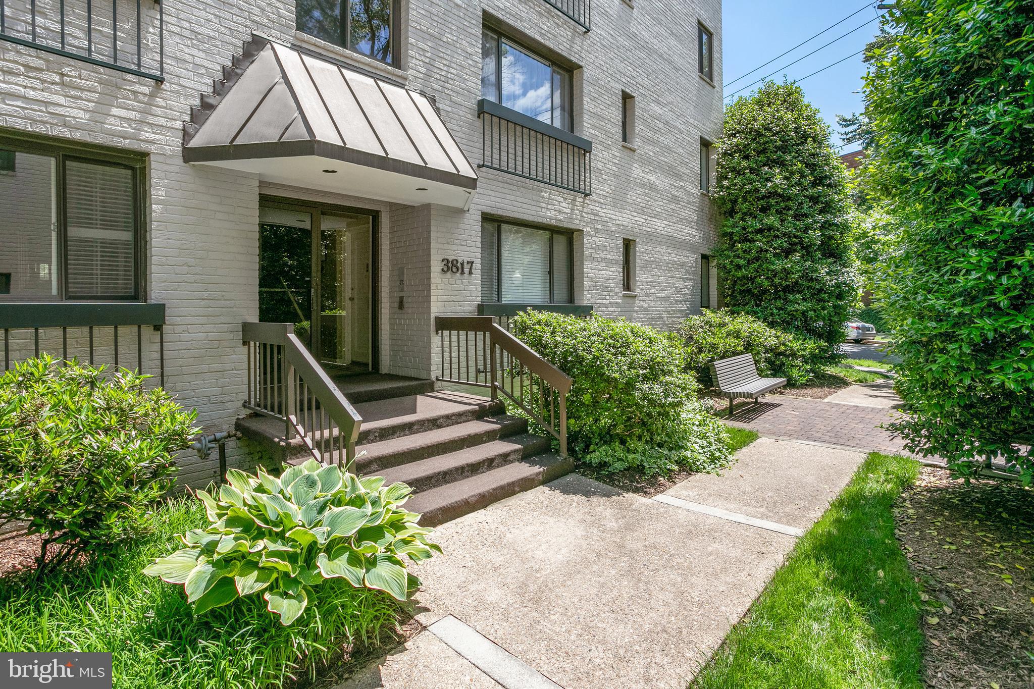 3817 Davis Place Northwest, Unit 2 Washington, DC 20007 - Photo 13 of 21 a front view of a house with garden