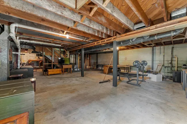 a view of a storage room