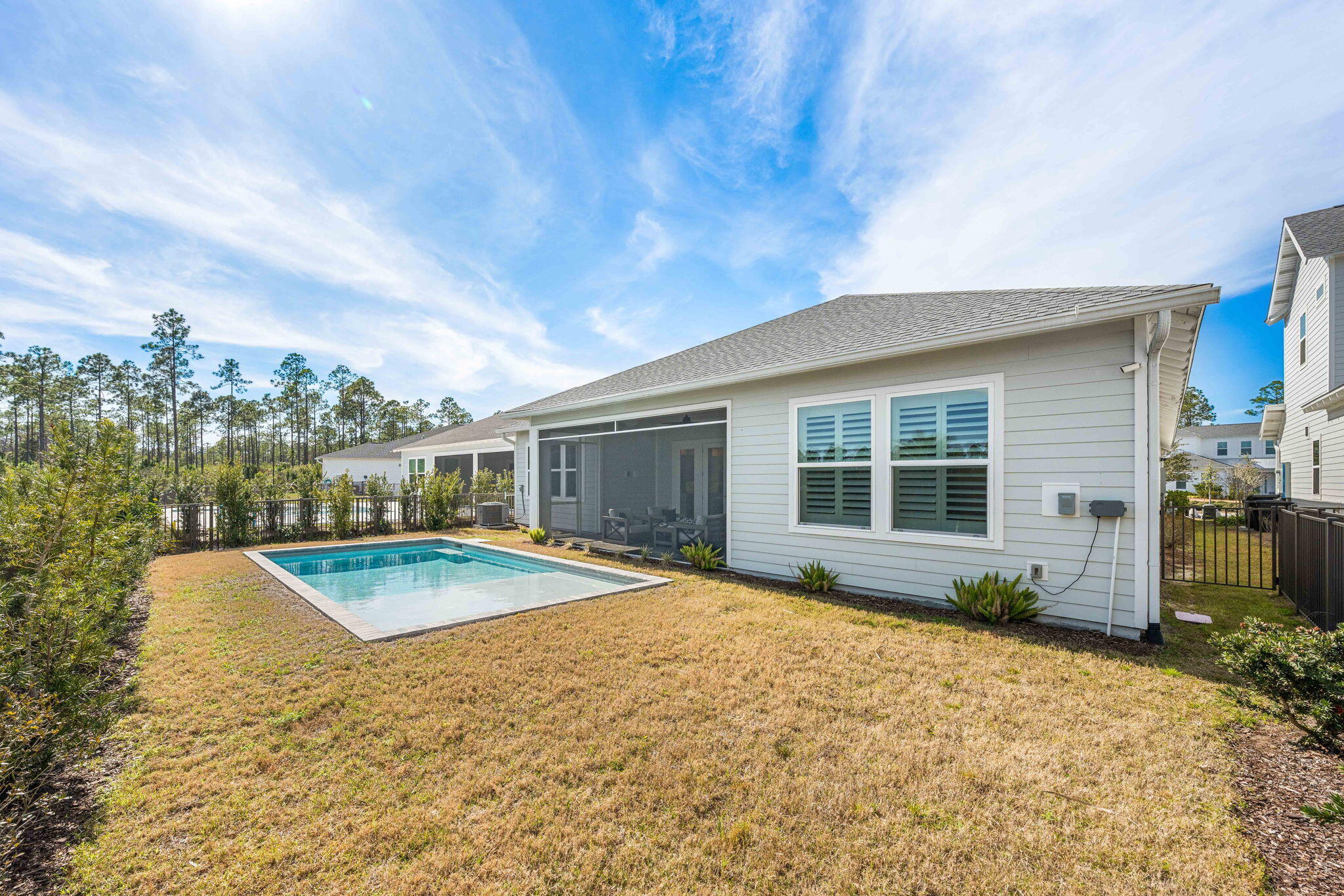 425 Lafayette Road Watersound, FL 32461 - Photo 41 of 47 a view of a house with swimming pool and sitting area