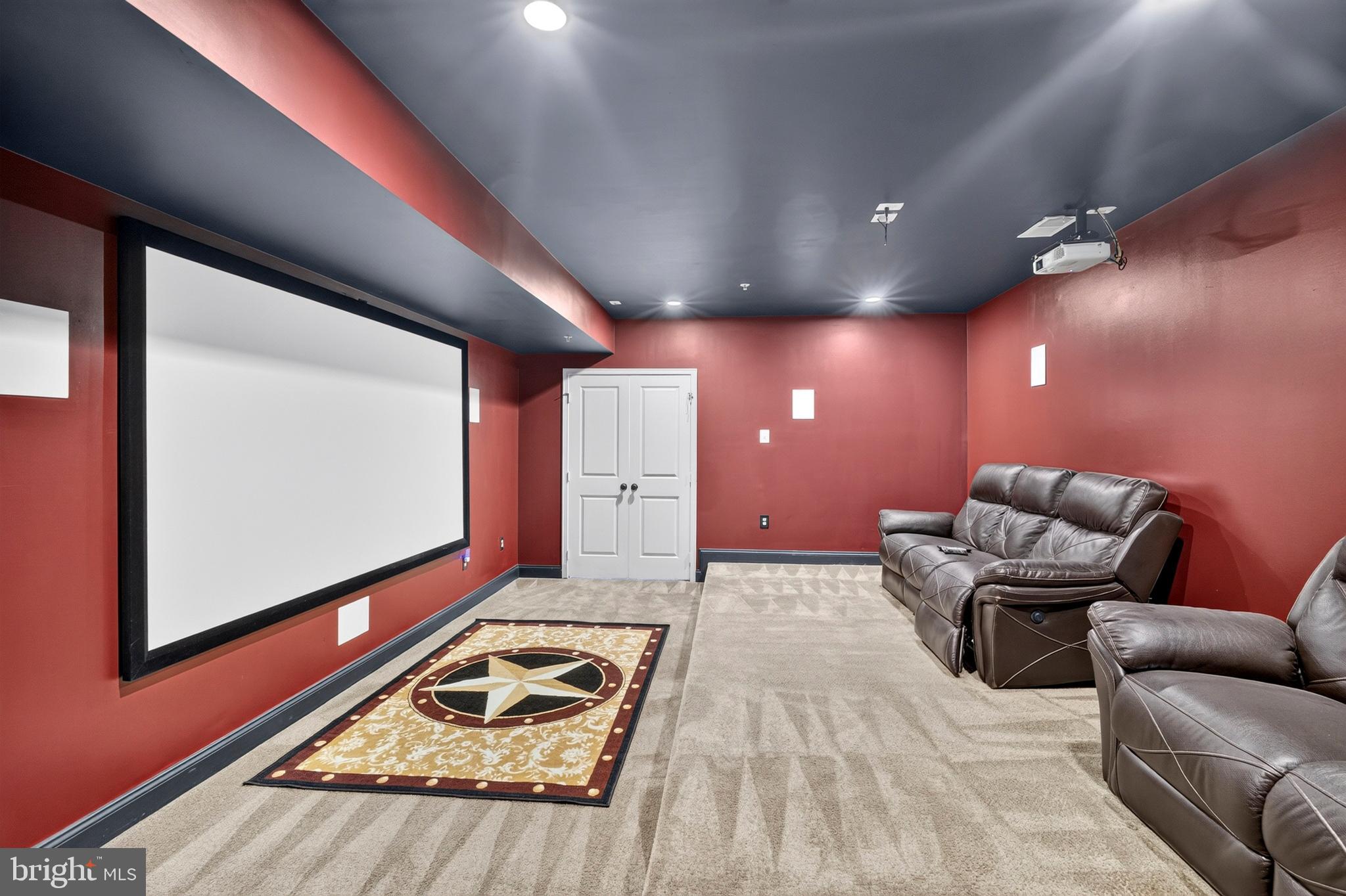 4518 Bridle Ridge Road Upper Marlboro, MD 20772 - Photo 65 of 85 Large Movie Theatre in basement