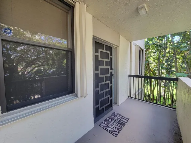 a view of front door