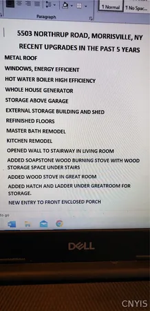 $519,900 | 5503 Northrup Road, Smithfield, NY 13408