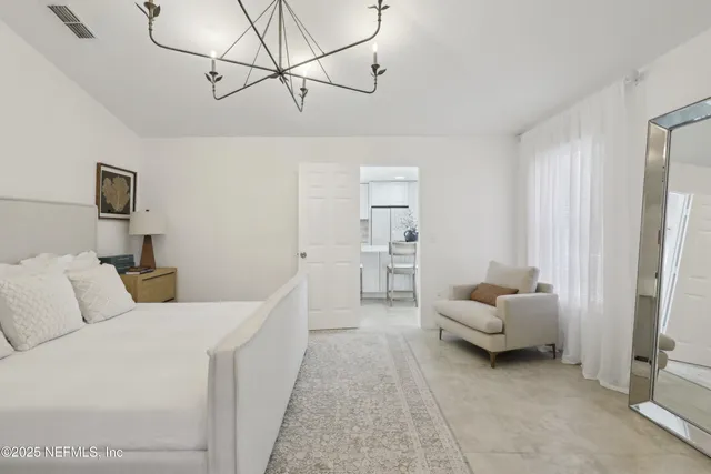 a room with furniture and a couch