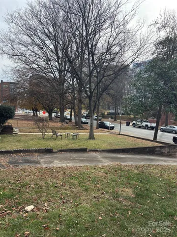 a view of yard with green space