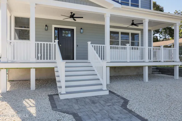 a view of front door of house